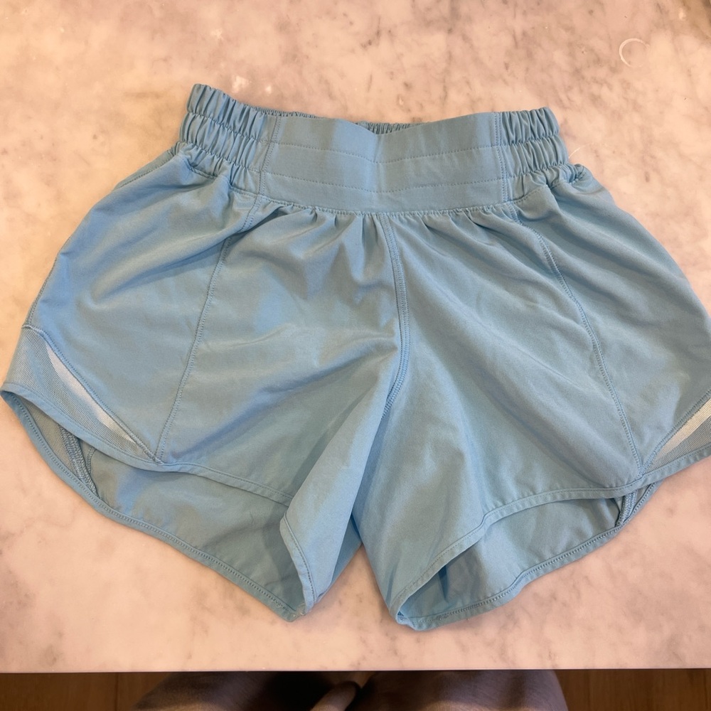 light blue speed up shorts